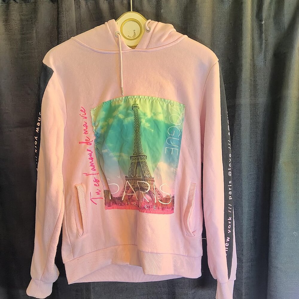 Track 23 Eiffel Tower graphic print hoodie Size XL